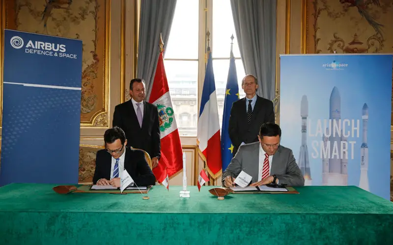 PR: Airbus Defence and Space Selects Arianespace to Launch Perusat-1