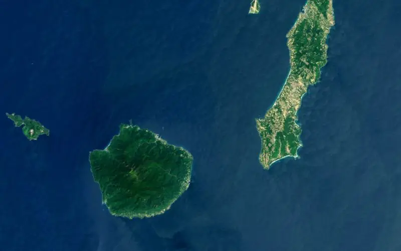 Landsat 8 Eyes Japan, GPM Launch Site