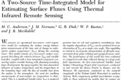 A Two-Source Time-Integrated Model for  Estimating Surface Fluxes Using Thermal  Infrared Remote Sensing