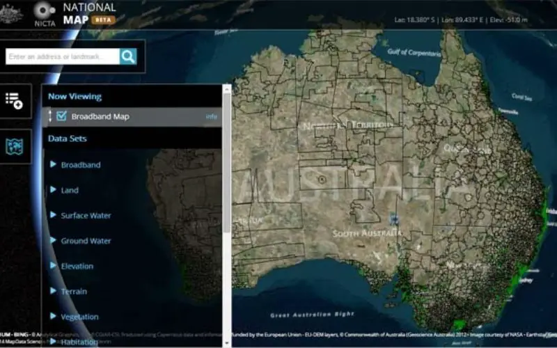 Australian Government Launches National Map Open Data Initiative