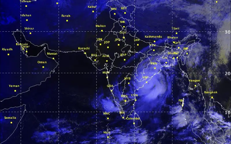 Severe Cyclonic Storm ‘HUDHUD’ over westcentral Bay of Bengal