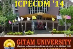 ICPECDM ’14 – International Conference on Challenges in Disaster Management