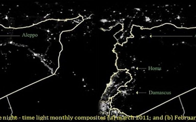 Night time Light Images Plays Important Role in Monitoring Humanitarian Crises