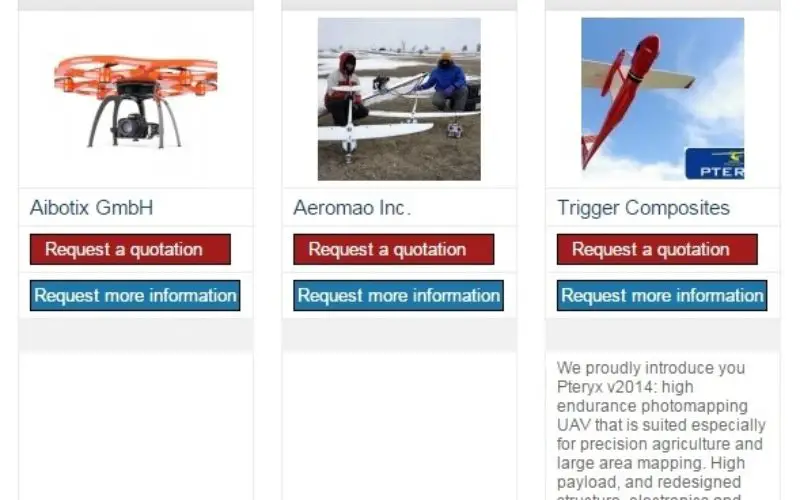 The 5most viewed UAVs for Mapping and 3D Modelling on Geo-matching.com