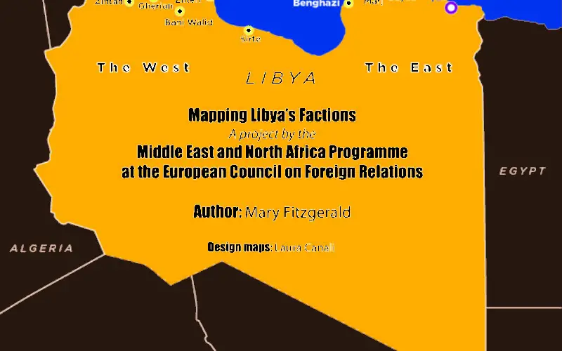 European Council on Foreign Relations has Conducted Mapping of Libya’s Regional and Armed Fractions
