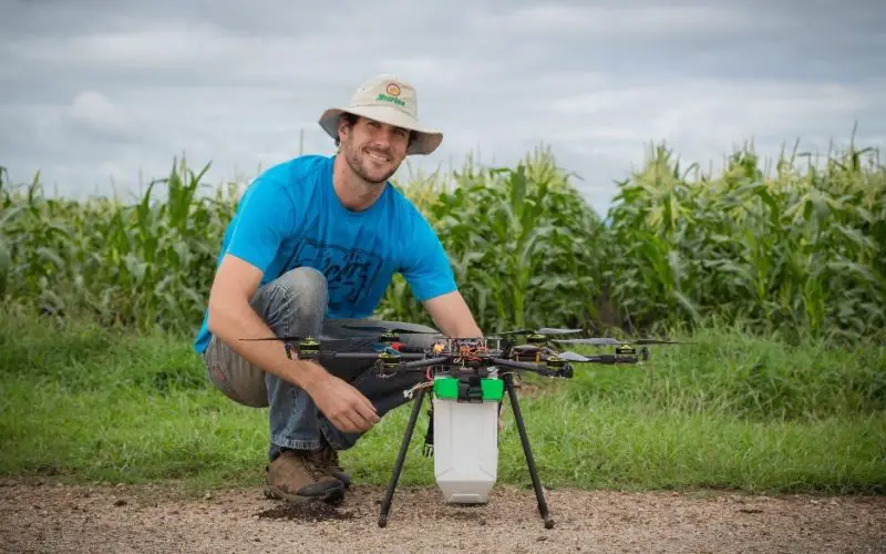 Drone to Spread Beneficial Bugs on Crop