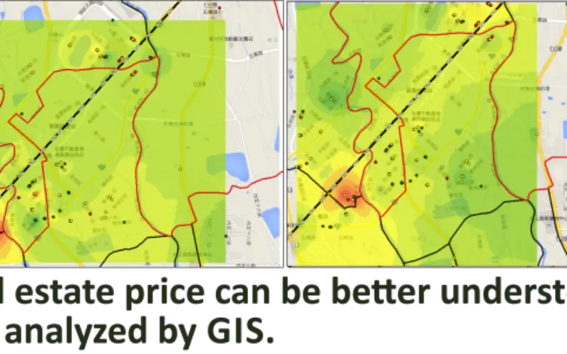Real Estate Price Distribution Analysis by GIS Technology