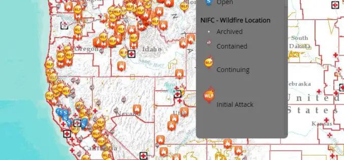 Interactive Tool to Access and Track Live, Wildfire Information