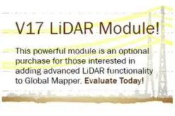 Updated Global Mapper LiDAR Module with Power Line Classification and Extraction