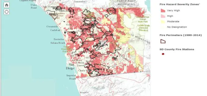 San Diego County Launch Web Based Wildfire Hazard Map Tool