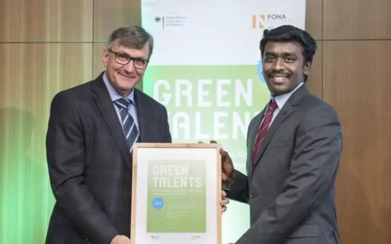Indian Student Bags Germany’s Green Talents Award