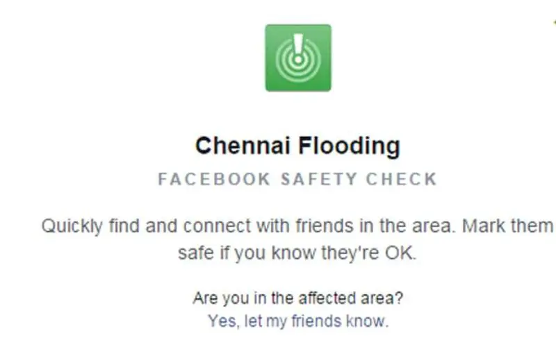 Google and Facebook Launched Crisis Response Modules to Chennai Flood