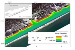 Terrestrial-based Lidar Beach Topography of Fire Island, New York