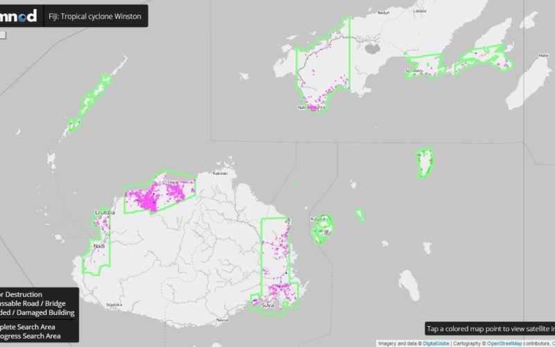 DigitalGlobe Providing Rapid Assessment of Cyclone Damage for Government of Fiji