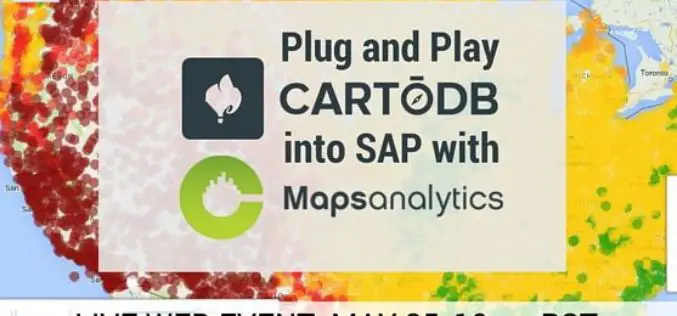 Webinar: Plug and Play CartoDB into SAP with CMaps Analytics