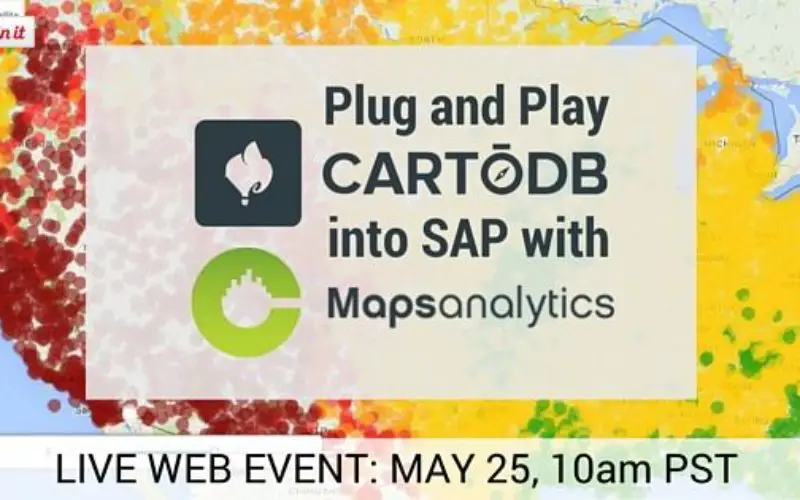 Webinar: Plug and Play CartoDB into SAP with CMaps Analytics