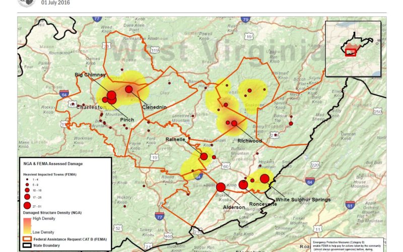 National Geospatial-Intelligence Agency Provides Expertise Response to West Virginia Flooding