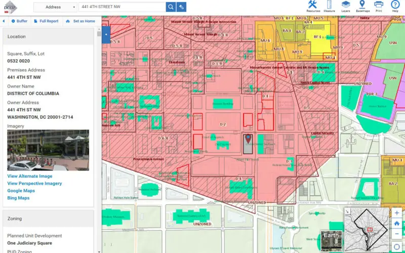 Blue Raster Incorporates Esri Technology into DC Office of Zoning Map