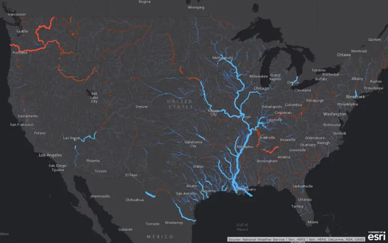 Esri Maps NOAA’s National Water Model