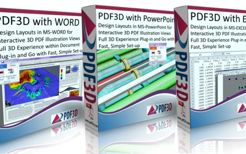 PDF3D Releases Microsoft OFFICE Enhancements with 3D Plugins