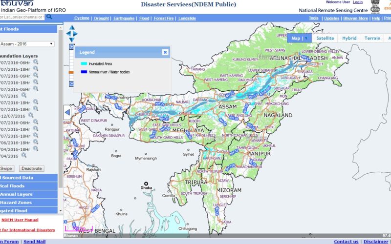 NRSC Released Updated Flood Hazard Atlas for Assam State