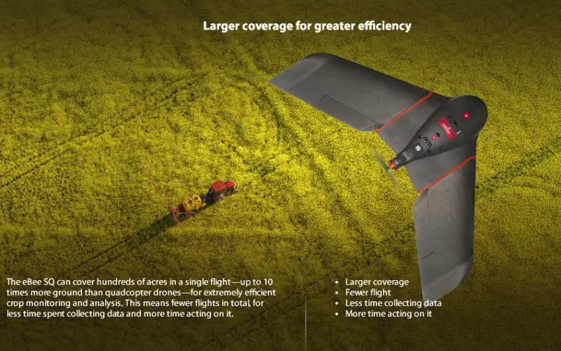 senseFly Ups The Agricultural Ante With Launch Of High Precision, Large Coverage eBee SQ Drone