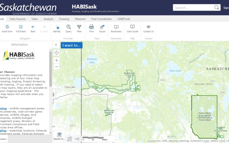 Government of Saskatchewan Launches New Hunting, Angling and Biodiversity Mapping Tool