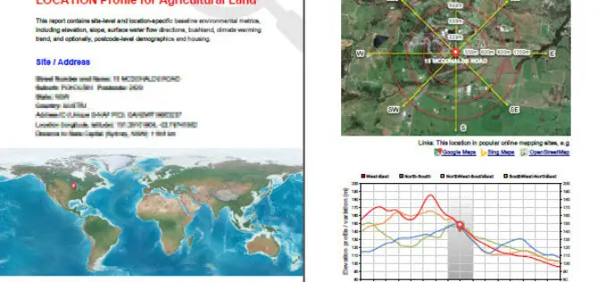 BigData Earth Develops New Location Profile Report for Worldwide Agricultural Land
