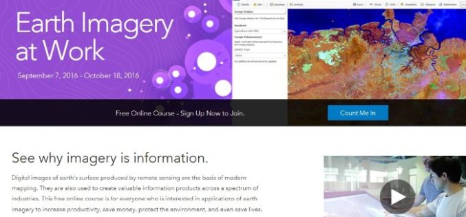 Register Now For Esri MOOC Program: Earth Imagery at Work