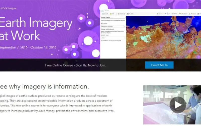 Register Now For Esri MOOC Program: Earth Imagery at Work