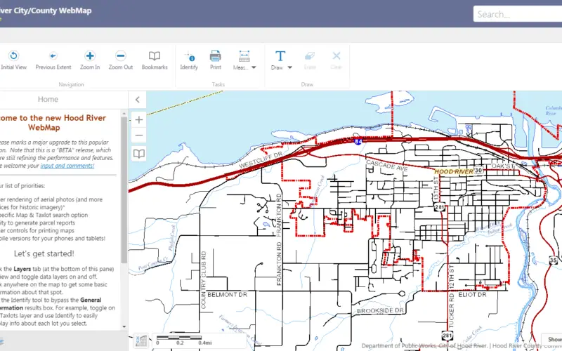 WebMap: Hood River County Releases New GIS Mapping Tool