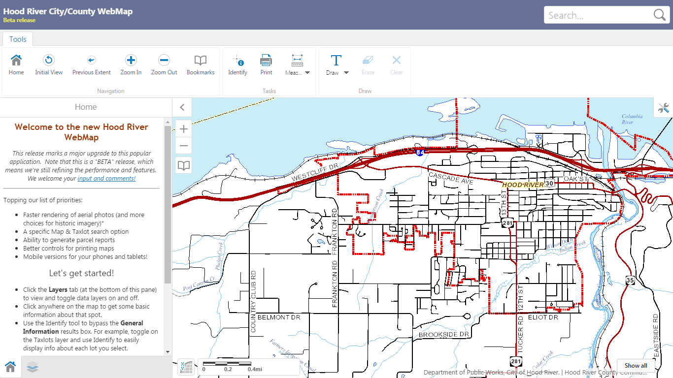 Hood River County Gis Webmap: Hood River County Releases New Gis Mapping Tool - Gis Resources