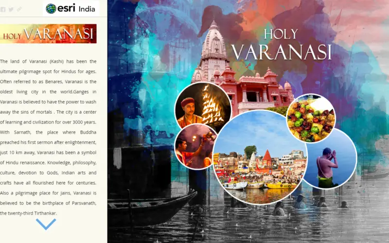 Varanasi the Spiritual Capital of India – a Journey Through Esri Story Map