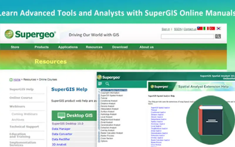Learn Advanced Tools and Analysts with SuperGIS Online Manuals