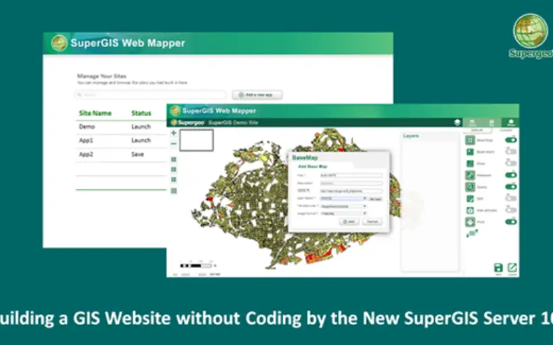 Building a Unique GIS Website without Coding by Brand New SuperGIS Server 10
