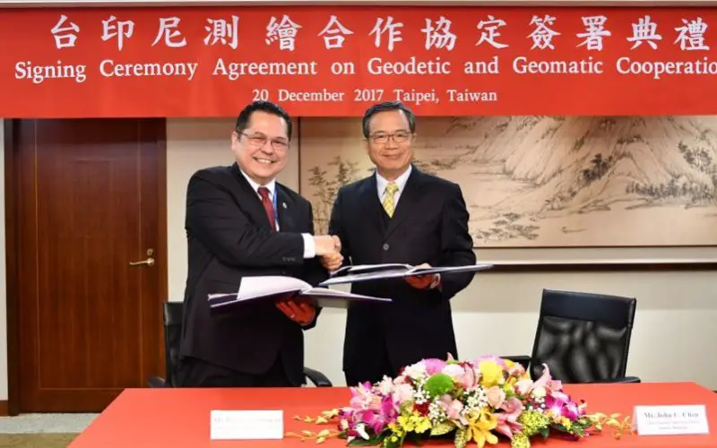 Taiwan and Indonesia Signed Pact on Cooperation in Geodesy and Geomatics