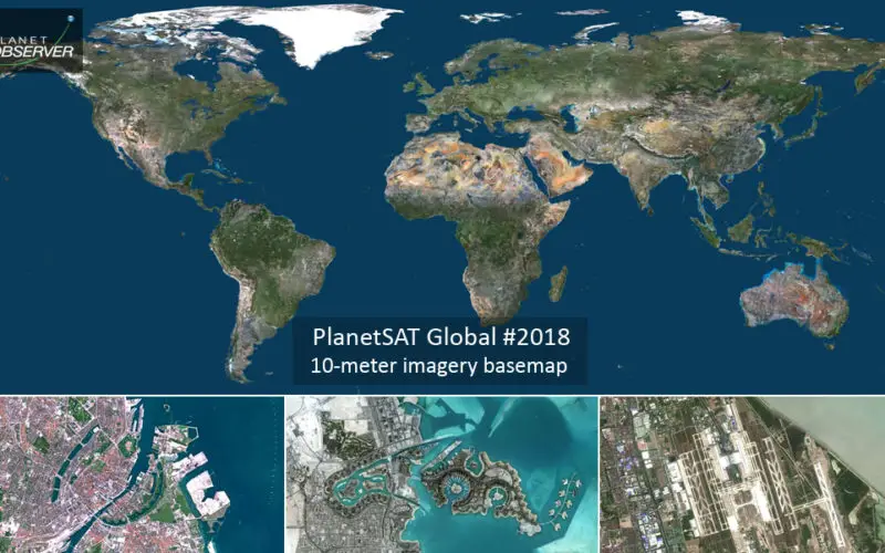 PlanetObserver Announces Release of PlanetSAT Global Imagery Basemap Version #2018