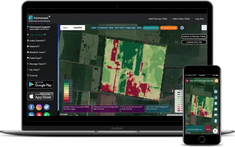 Satellite-Based Crop Health Monitoring System to Help Farmers