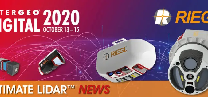 INTERGEO 2020 DIGITAL, October 13-15, 2020: RIEGL Presents Their New Products 2020