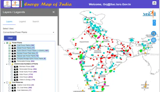 Geospatial Energy Map of India for Effective Planning of Resources