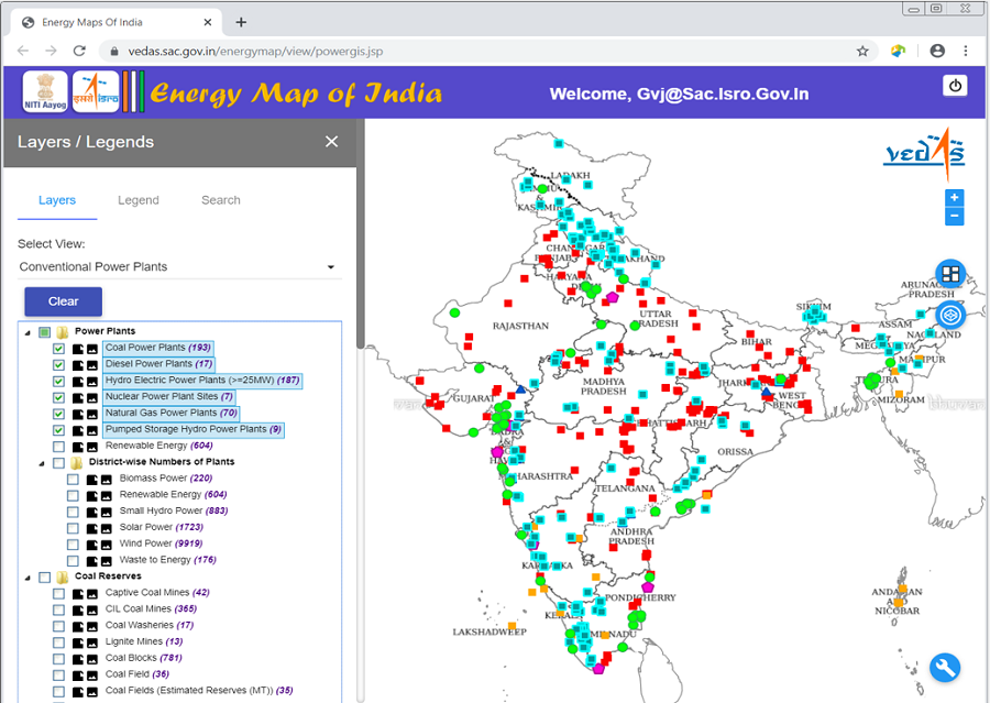Geospatial Energy Map of India