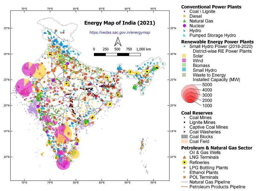 GIS-based Energy Map : 25+ Thematic Layers