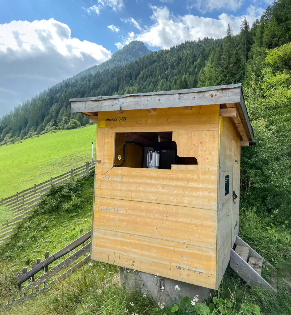 System installation of the RIEGL VZ-2000i laser scanner at the case study area in Vals, Tyrol (Austria) Risk Management