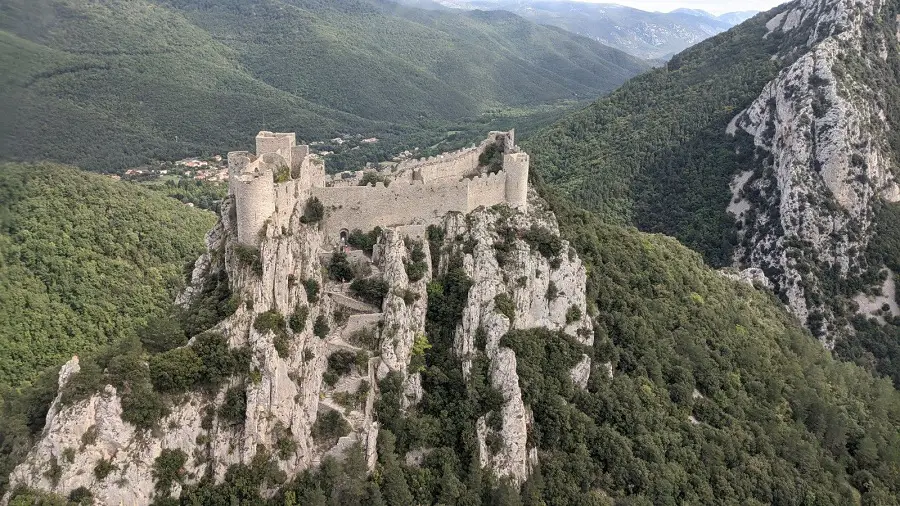LiDAR solution - Photo of the Puilaurens Castle © L’Avion Jaune.