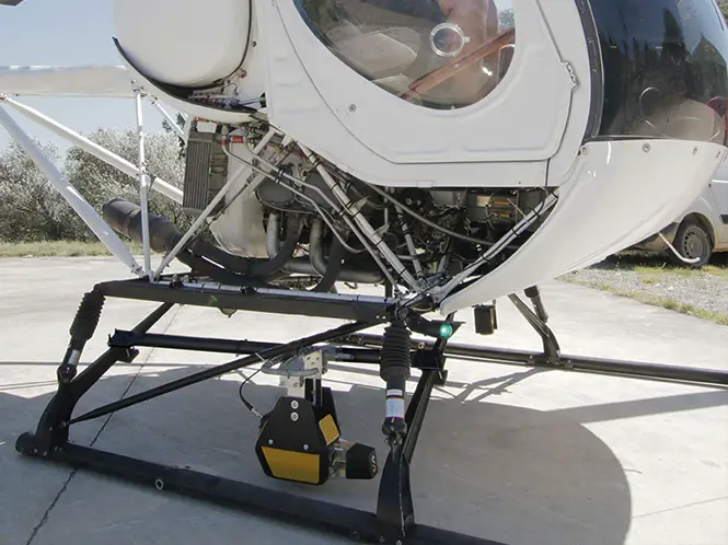 YellowScan Explorer Mounted on a Helicopter © L’Avion Jaune