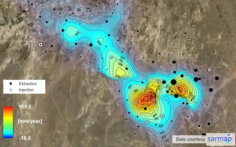 Effective usage of SAR data to monitor Oilfield Ground Displacement