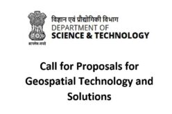 Call for Proposals for Geospatial Technology and Solutions: Impact and Importance for India’s Future