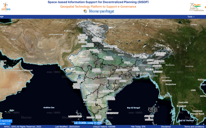 Launch of Bhuvan Panchayat (v4.0) & National Database for Emergency Management (v5.0)