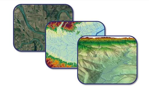 Picture: EU-Hydro products and CopDEM 10m (basis for EU-Hydro production) for the Po River delta, Italy © European Union, Copernicus Land Monitoring Service 2024, European Environment Agency (EEA), Microsoft Bing Maps