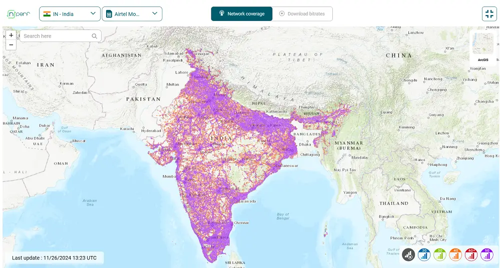 geospatial telecom coverage maps